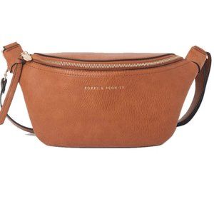 NWT Poppy & Peonies the SIDEKICK cognac crossbody